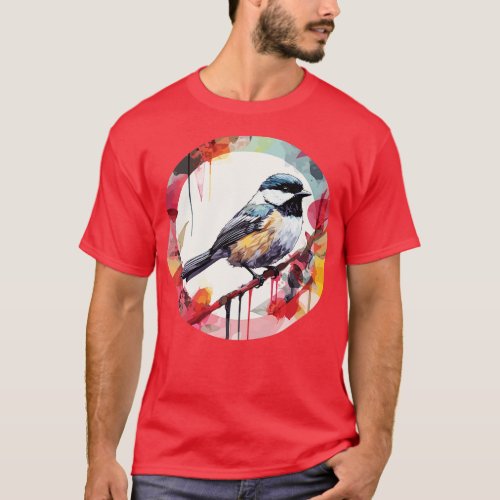 Chickadee bird 11 T_Shirt