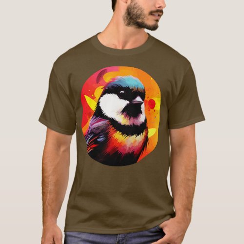 Chickadee bird 3 T_Shirt