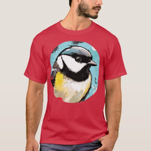 Chickadee bird 8 T_Shirt