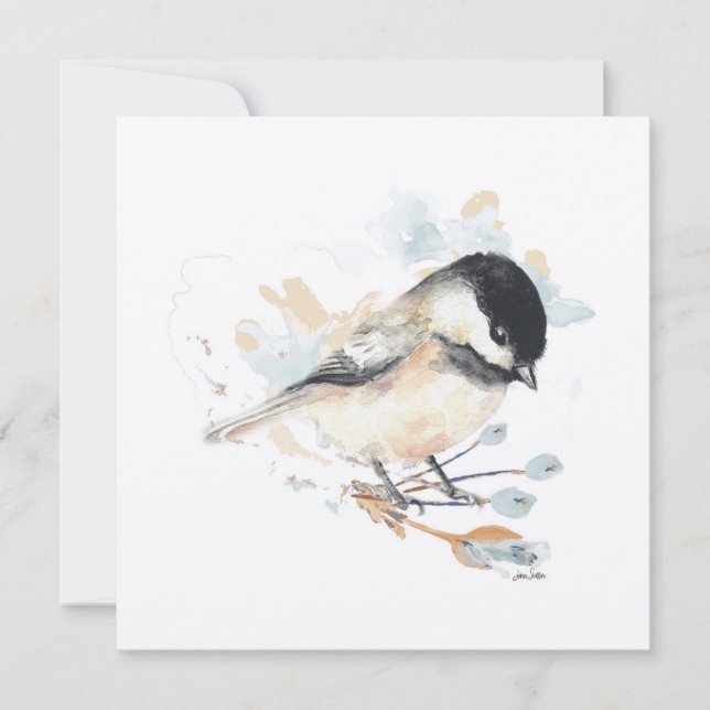 Chickadee Bird Art (Front)