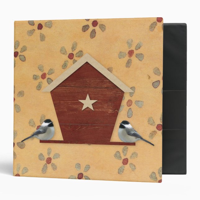 Chickadee Bird Feeder Binder (Front/Inside)