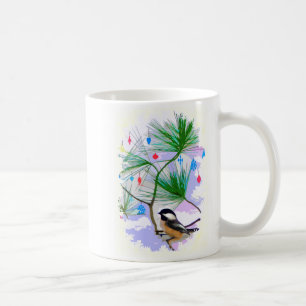 Chickadee Bird in Tree Mug