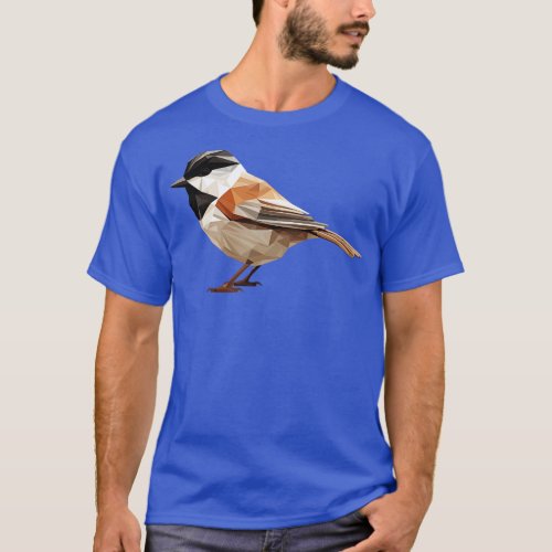 Chickadee bird low poly T_Shirt