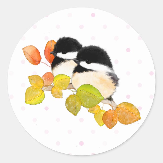 Chickadee Bird Stickers (Front)