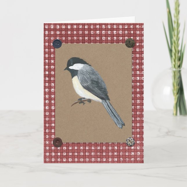 Chickadee Birthday Card (Front)