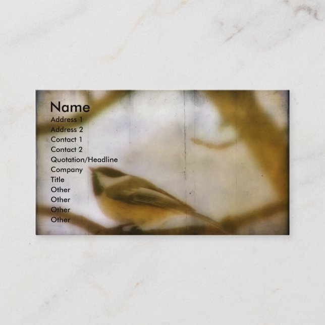 Chickadee Business Card (Front)
