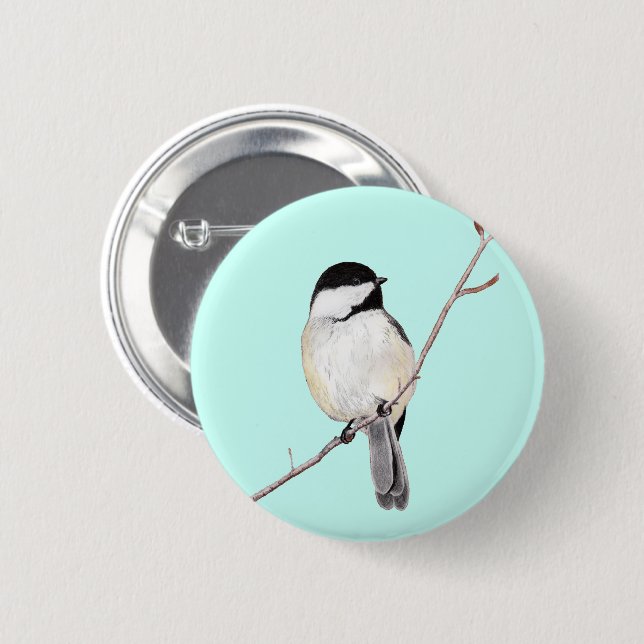 Chickadee Button (Front & Back)