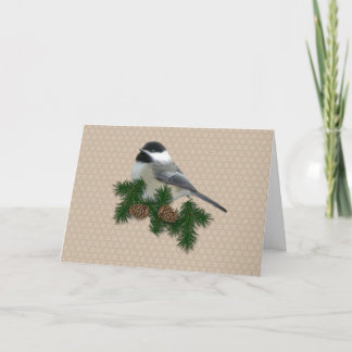 Chickadee Christmas Card
