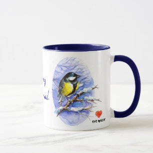 Chickadee Christmas Mug