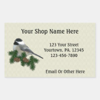 Chickadee Custom Business Sticker