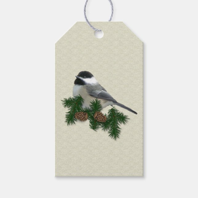 Chickadee Custom Gift Tags (Front)