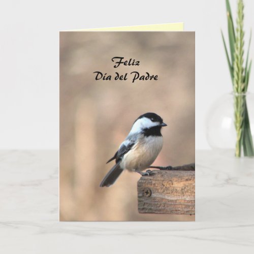 Chickadee Da del Padre Card