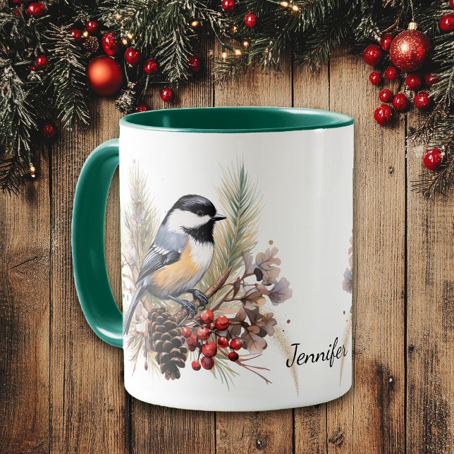 Chickadee in Winter Mug (Creator Uploaded)