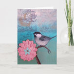 Chickadee Large Font Mother&#39;s Day Card at Zazzle