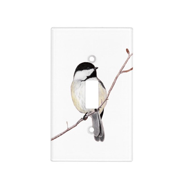 Chickadee Light Switch Cover (Front)