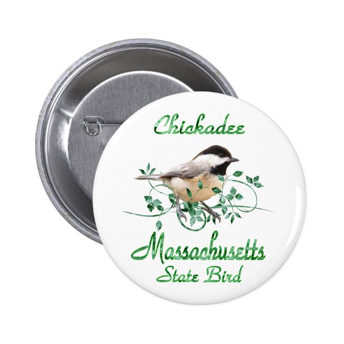 Chickadee Massachusetts State Bird Pin
