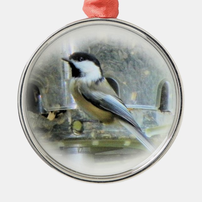 Chickadee Metal Ornament (Front)