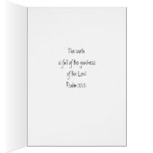 Chickadee, Nature,Scripture Blessing, Psalm 33:5 Cards (Inside (Right))