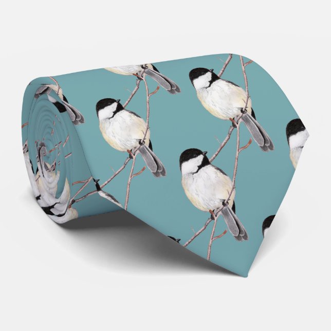 Chickadee Neck Tie (Rolled)