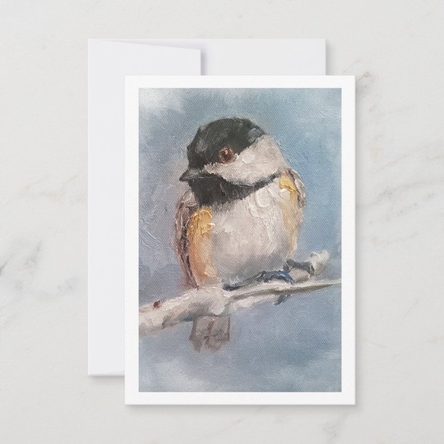 Chickadee Note Card (Front)