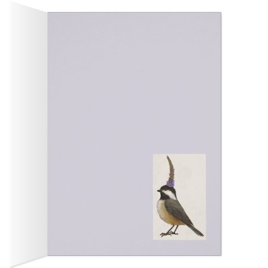 chickadee on lavender (Inside (Right))