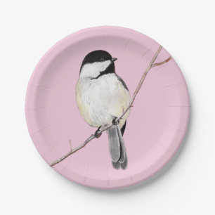Chickadee Paper Plates