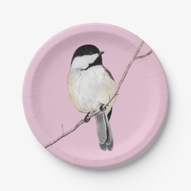 Chickadee Paper Plates (Front)