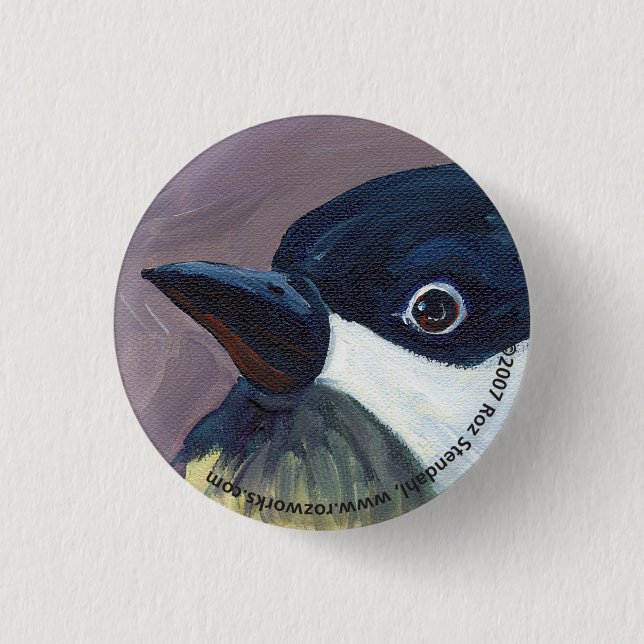 Chickadee Pinback Button (Front)