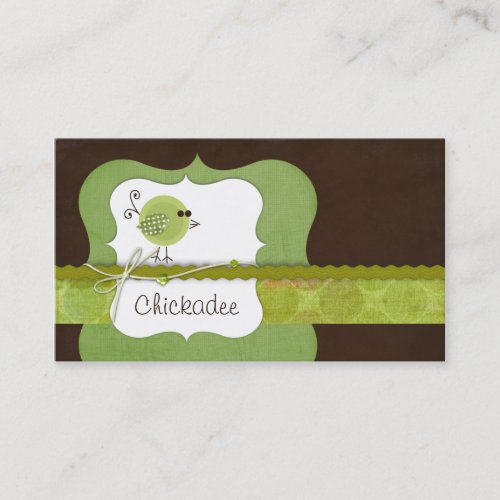 Chickadee sage Business Cards