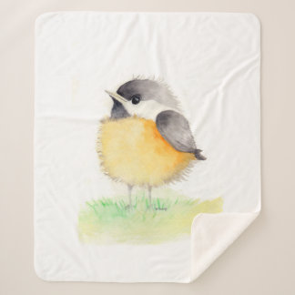 Chickadee Sherpa Blanket