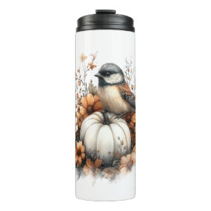 Chickadee Shirt Country Pumpkin Thermal Tumbler