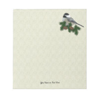 Chickadee Small Custom Notepad