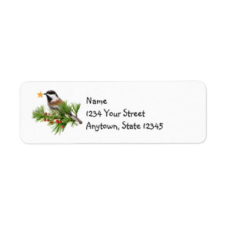 Chickadee Star Address Labels