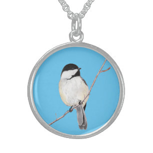 Chickadee Sterling Silver Necklace