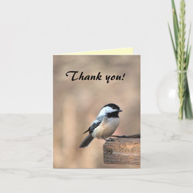 Chickadee Thank You Card (Front)