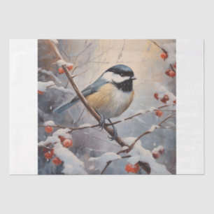 Chickadee Tissue Paper