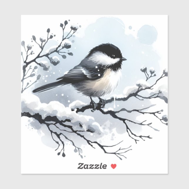 Chickadee Vinyl Sticker (Sheet)