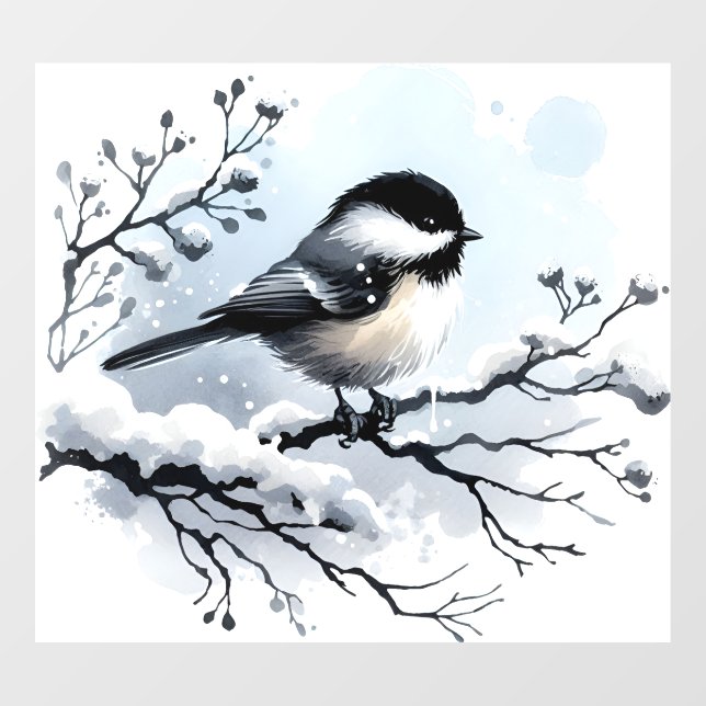 Chickadee Window Cling (Sheet)