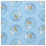 Chickadee Winter Feeder Painting Original Bird Art Fabric