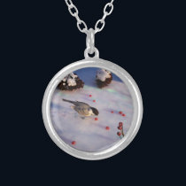 Chickadee Winter Necklace