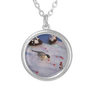 Chickadee Winter Necklace