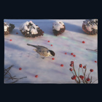 Chickadee Winter Placemat