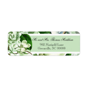 Chickadees and Magnolias Custom Address Labels
