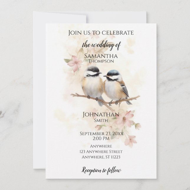 Chickadees Invitation (Front)