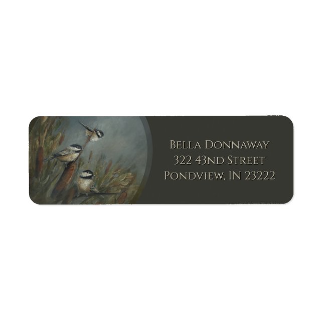 Chickadees Pond Label (Front)