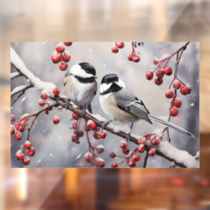 Chickadees Window Cling
