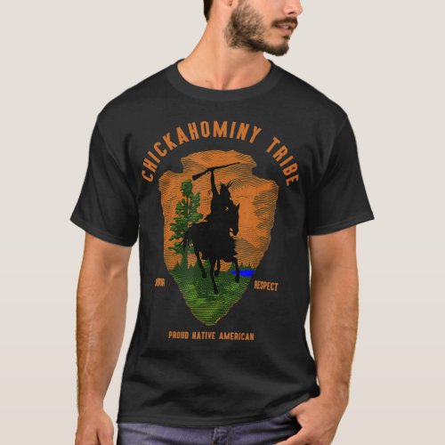 Chickahominy Native American Indian Vintage Arrow  T_Shirt