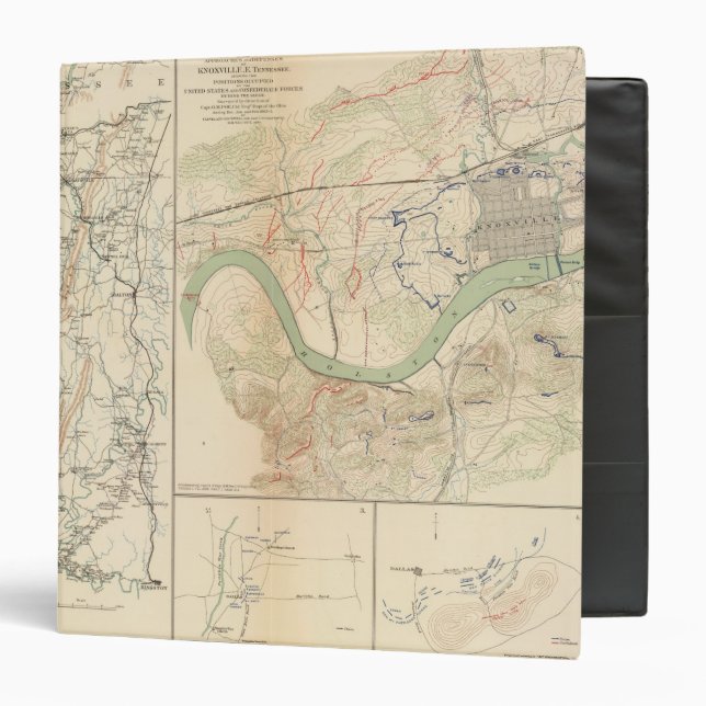Chickamauga campaign, Knoxville 3 Ring Binder (Front/Inside)