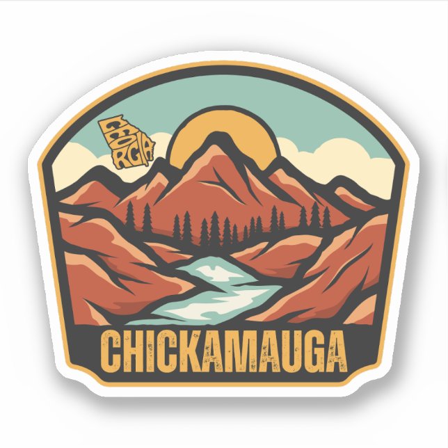 Chickamauga, Georgia Sticker (Front)