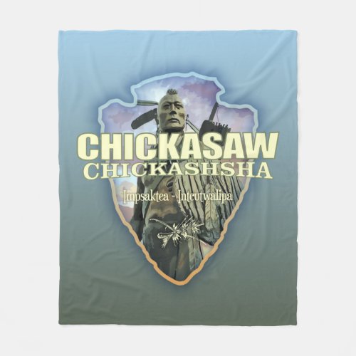 Chickasaw arrowhead fleece blanket